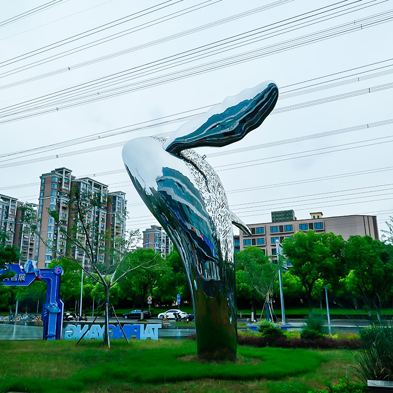 不銹鋼海豚雕塑海洋水景藝術(shù)擺件 不銹鋼海豚雕塑海洋水景藝術(shù)擺件