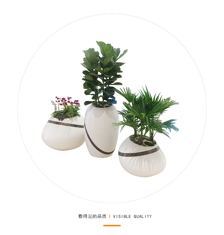 玻璃鋼商場美陳花盆組合 玻璃鋼商場美陳花盆組合