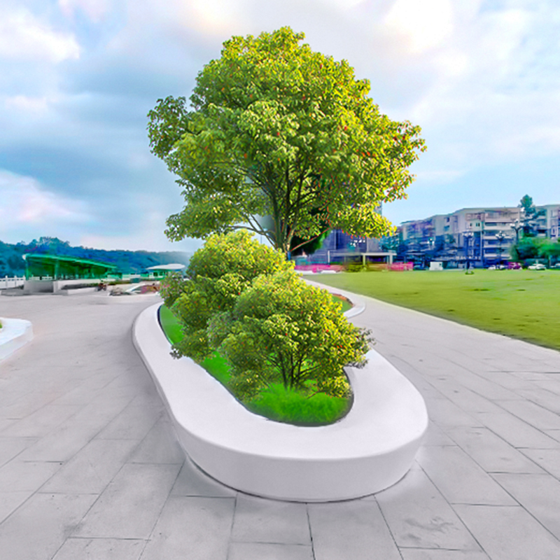 玻璃鋼異形樹池坐凳戶外公園花壇種植池 玻璃鋼異形樹池坐凳戶外公園花壇種植池
