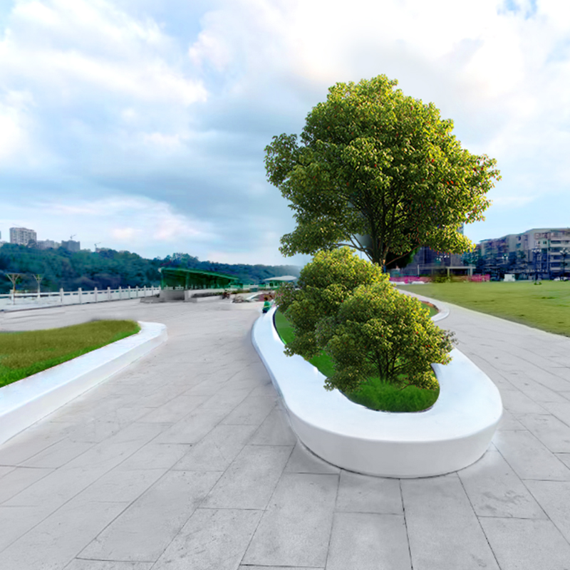 玻璃鋼異形樹池坐凳戶外公園花壇種植池 玻璃鋼異形樹池坐凳戶外公園花壇種植池